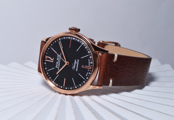 часовник poljot international samara черен циферблат rose gold classicwatches.bg