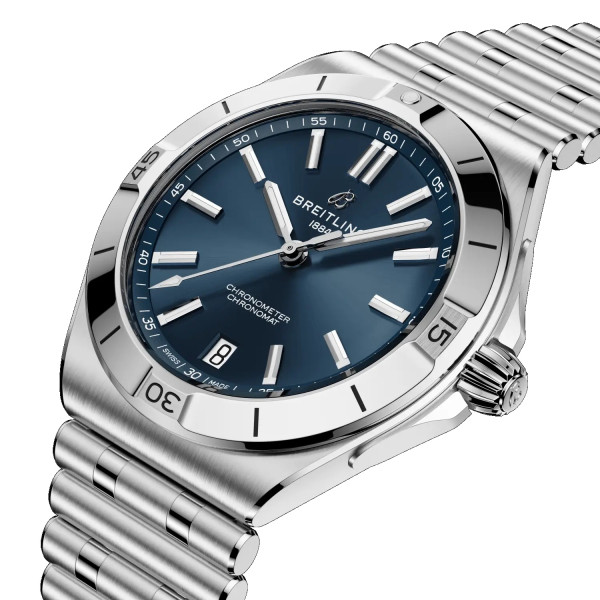 часовник breitling chronomat b31 син циферблат стоманена верижка classicwatches.bg