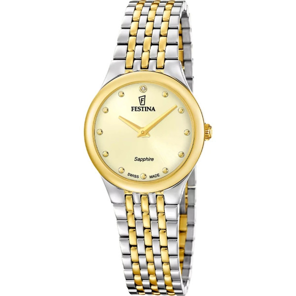 Festina F20097/2 дамски часовник циферблат шампанско
