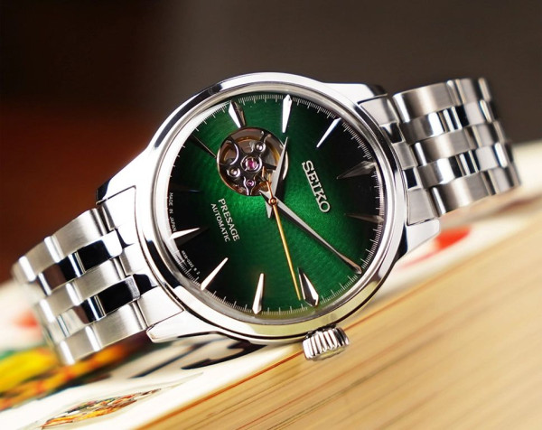 мъжки часовник seiko presage ssa441j1 със стоманена верижка
