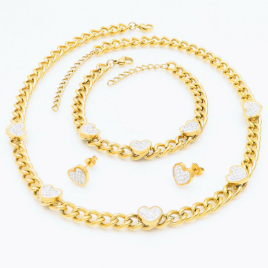 Комплект дамско колие, гривна и обеци Lee Cooper LC.S.01612.110