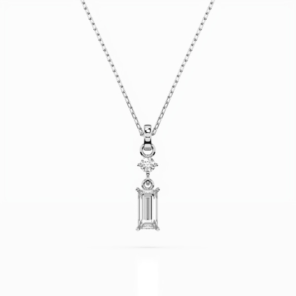 Cara колие с диаманти 0,04+0,30 ct GIA сертификат K104-10071/2W (0,30)