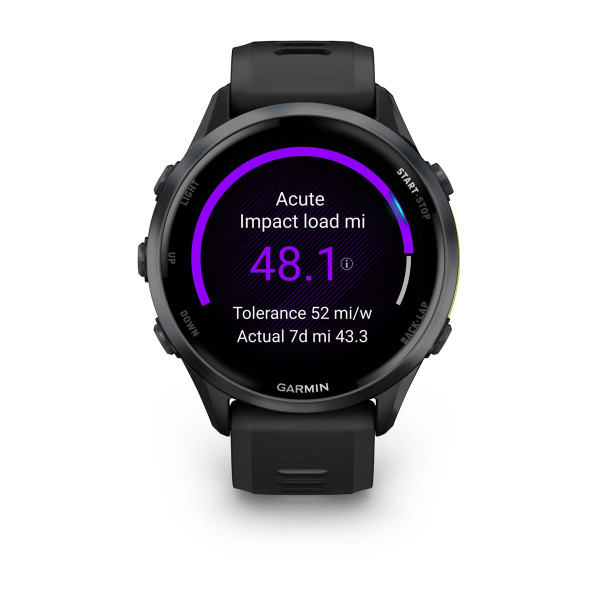 Garmin Forerunner 970 Carbon Grey DLC Titanium с Black корпус и Black/Translucent Whitestone каишка 010-02969-10