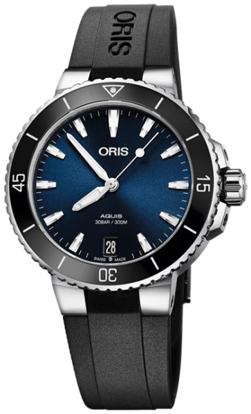 ORIS AQUIS DIVING DATE AUTOMATIC 36.5MM LADIES WATCH  733 7731 4135-07 4 18 64FC