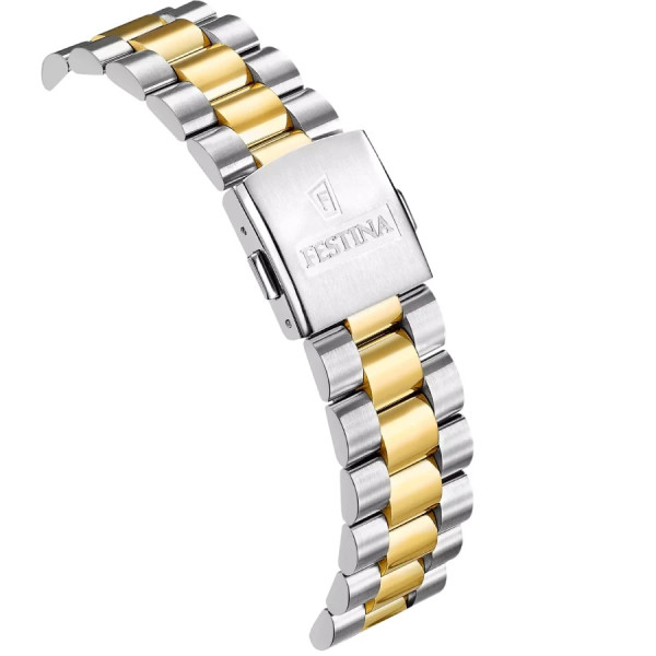мъжки часовник festina swiss биколор верижка класически стил
