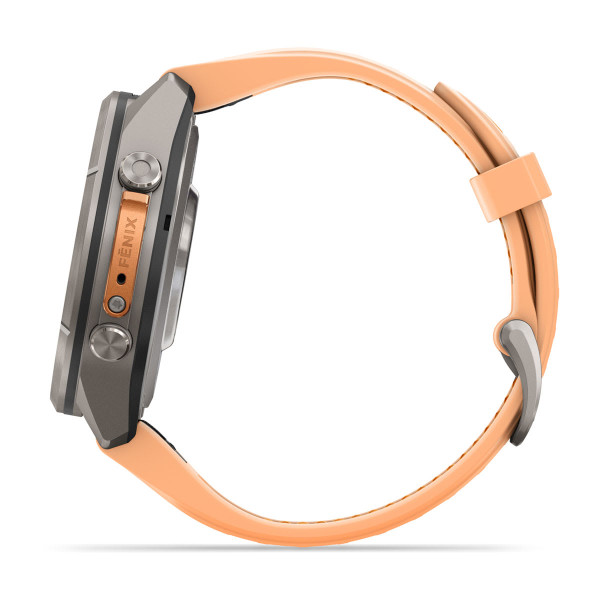 Garmin Fenix 9 Pro inReach Titanium със Shell Pink/Autumn Orange силиконова каишка 010-04335-01