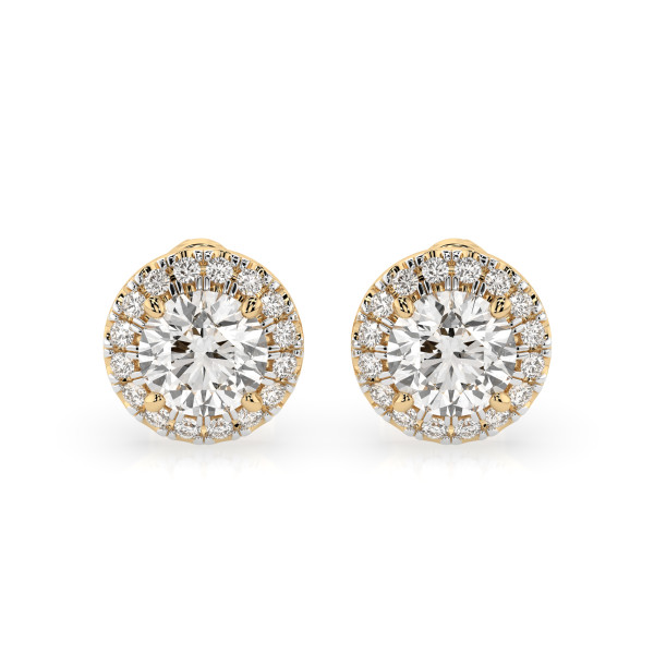 Cara обеци с диаманти 1.00+0.19 ct GIA сертификат K102-10095Y