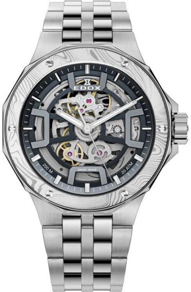 Edox Delfin The Original Mecano Automatic Damascus Steel Limited Edition 85310-3DM-NGIN