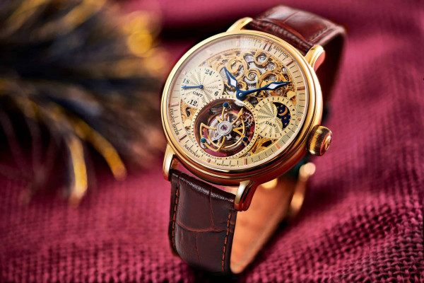 POLJOT INTERNATIONAL TOURBILLON SKELETON HAND WINDING 43MM MEN'S WATCH LIMITED EDITION 100PIECE S3360.T66