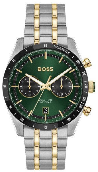 HUGO BOSS 1514287 мъжки спортно-елегантен часовник със зелен циферблат – classicwatches.bg