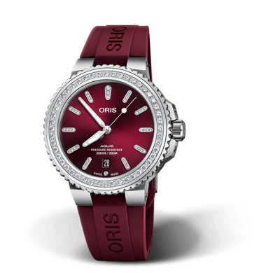 ORIS AQUIS DIVING DATE DIAMONDS AUTOMATIC 41.5MM LADIES WATCH 733 7766 4998-07 4 22 68FC