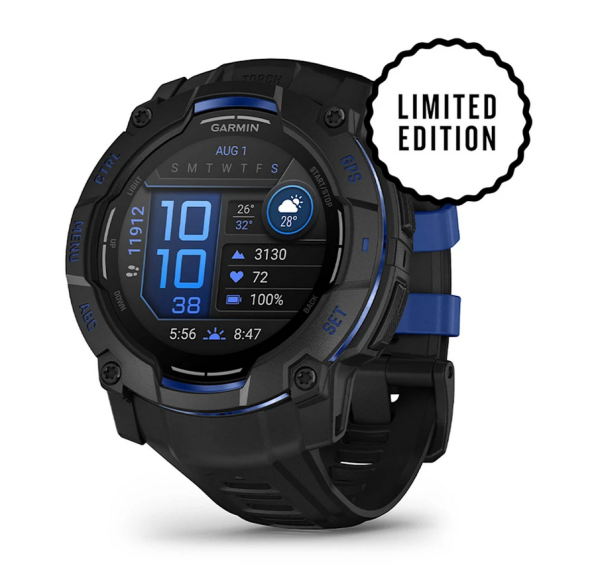 ЧАСОВНИК GARMIN INSTINCT CROSSOVER AMOLED BLACK С BLACK LIMITED EDITION 50MM 010-03020-03