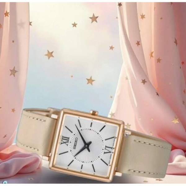 Seiko SWR114 женски часовник на китка с луксозна кожена каишка – classicwatches.bg