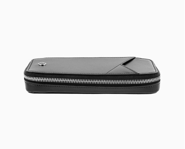 Калъф за 3 пишещи S.T.Dupont LINE D BLACK LEATHER CASE FOR 3 PENS 7111
