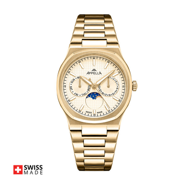 часовник appella l32006.1111qf дамски с лунна фаза classicwatches.bg
