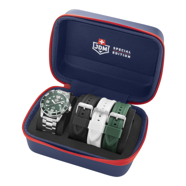 Мъжки часовник JDM Military Sapphire Mike Plus сет с каишки JDM-WG029-01