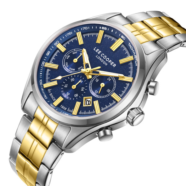 Lee Cooper LC08199.390 – тъмносин дисплей със златни детайли