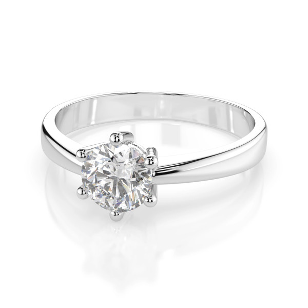 годежен пръстен cara k101-10151 gia диамант 0.5 ct елегантен фин модел classicwatches.bg
