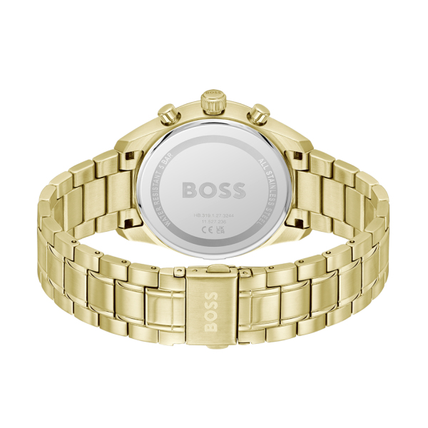 HUGO BOSS 1514261 мъжки спортно-елегантен хронограф със златисто PVD – classicwatches.bg