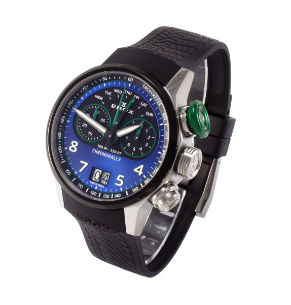 EDOX CHRONORALLY 45MM MEN'S WATCH 38003 TINV BUNV