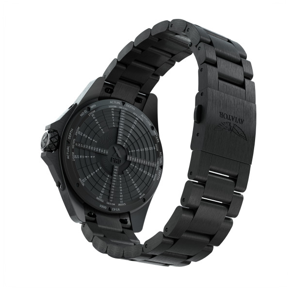 aviator v.1.42.5.377.6 с черна силиконова каишка ClassicWatches.bg
