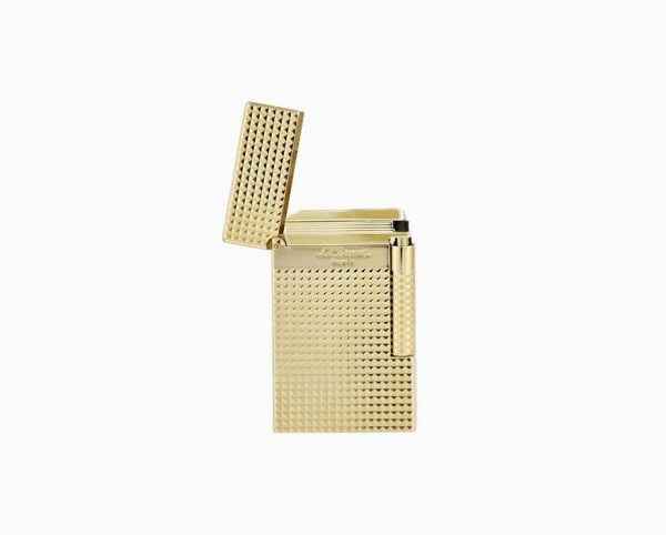 ЗАПАЛКА S.T.DUPONT LE GRAND CLING YELLOW GOLD DIAMOND HEAD C23009