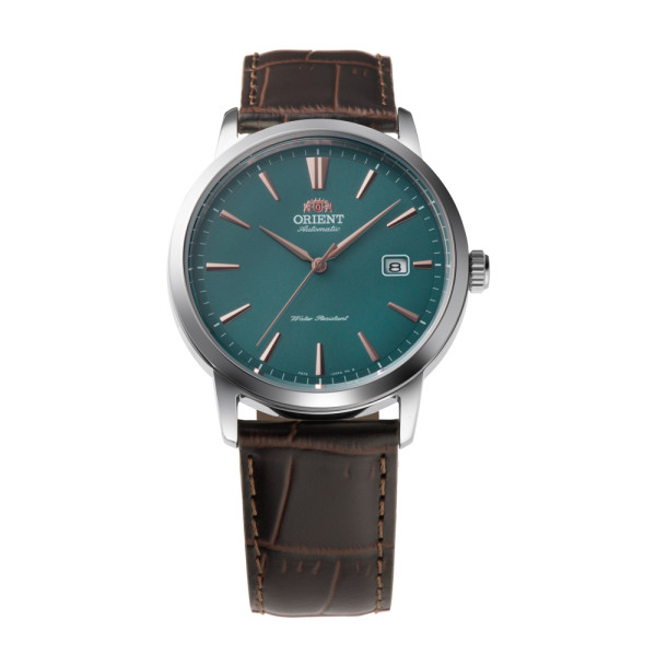 Orient RA AC0F13E класически модел зелен циферблат дата classicwatches.bg