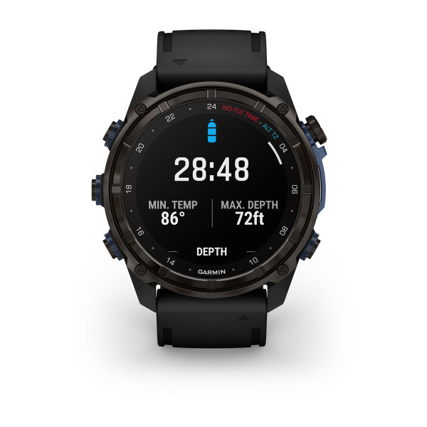 Garmin Descent Mk3i Carbon Grey DLC титан с черна силиконова каишка 010-02752-16