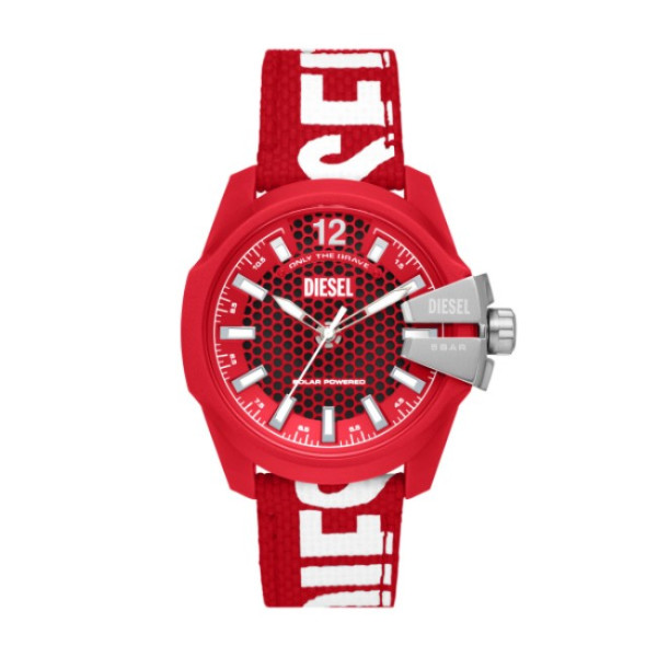 Мъжки соларен часовник Diesel DZ4619 с червена каишка от рециклиран материал – ClassicWatches.bg