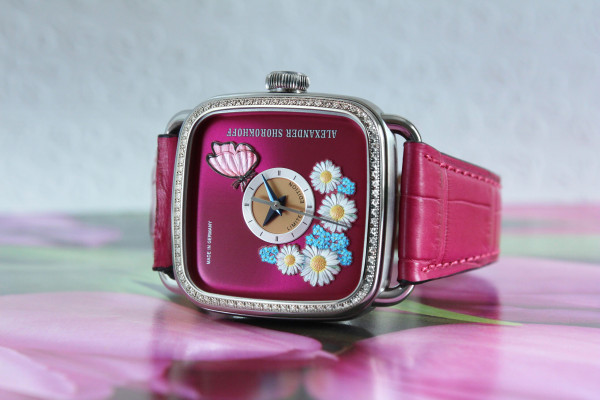 Alexander Shorokhoff SUMMER Limited Edition 36x36mm AS.AP.SOM2D 19 броя с крокодилска каишка – classicwatches.bg