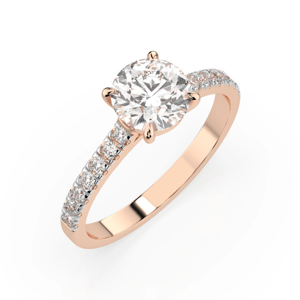 Cara пръстен с диаманти 1.00+0.21 ct GIA сертификат – ЗЛАТНО БИЖУ 14К K101-10094R(6.5)/14K