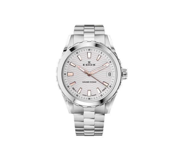часовник edox grand ocean date ladies 53103-3m-air сребрист циферблат classicwatches.bg