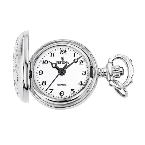 Festina F2032/1 дамски джобен часовник със сребрист корпус – classicwatches.bg