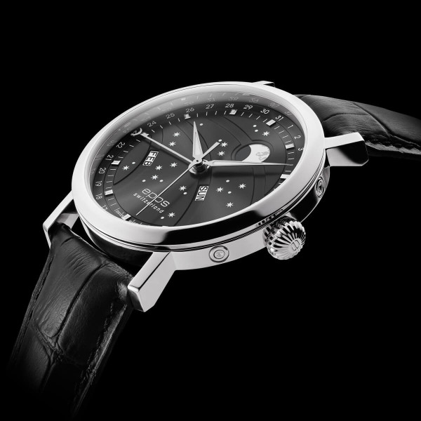 EPOS 3440.322.20.14.25 тъмносив циферблат с лунна фаза – classicwatches.bg