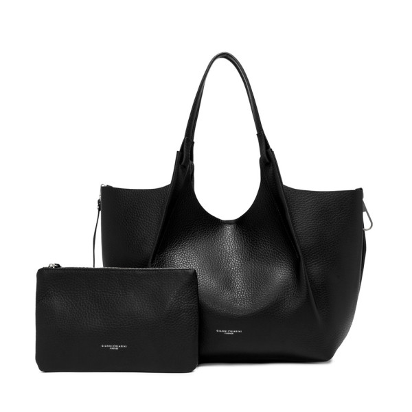 ДАМСКА ЧАНТА , ЕСТЕСТВЕНА КОЖА-РЪЧНА ИЗРАБОТКА GIANNI CHIARINI 9720/BLACK
