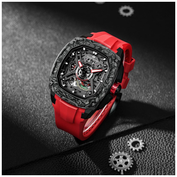 TSAR BOMBA Dark Matter 5 Automatic Red TB8605-01