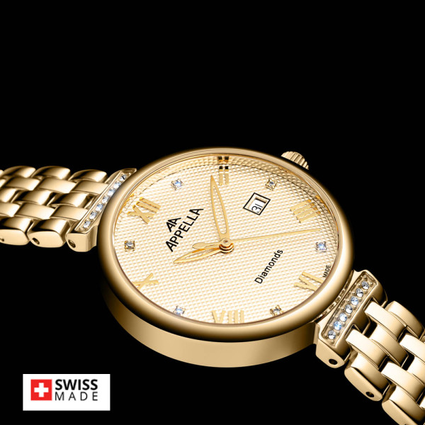 Appella L50006.1181DQ дамски часовник с диаманти ClassicWatches.bg