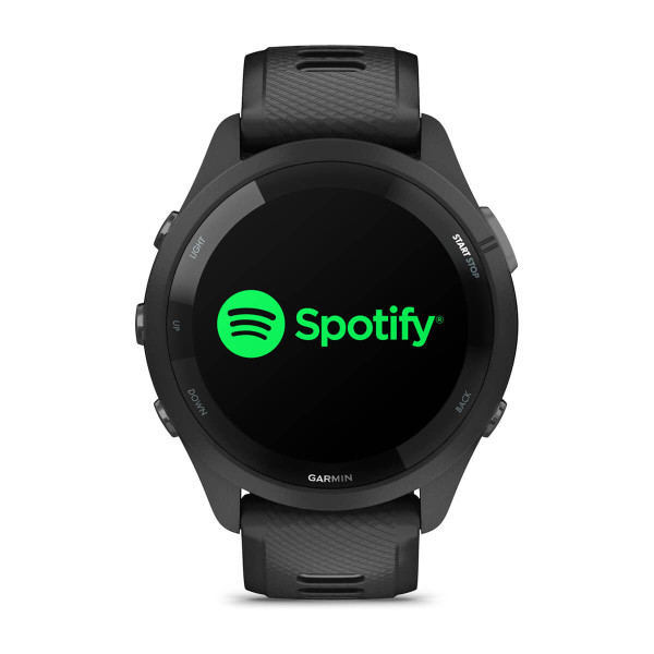 Garmin Forerunner 265 Black безел и корпус с Black/Powder Gray силиконова каишка 010-02810-10