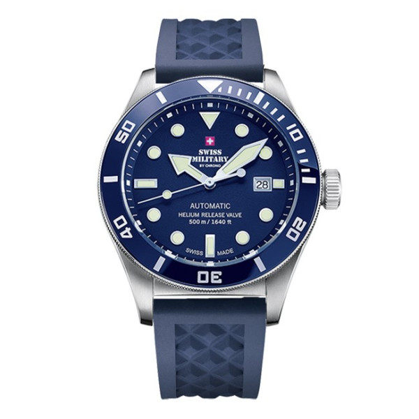 Swiss Military By Chrono SMA34075.02SET BLUE мъжки автоматичен часовник сет – classicwatches.bg