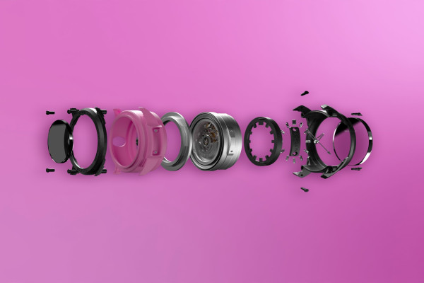 Часовник NORQAIN Wild ONE Skeleton 39mm Hyper Pink NNQ3001QBPI1AS/B003