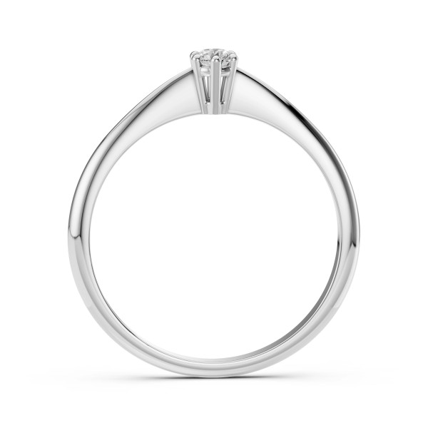 Cara пръстен с диамант 0.15 ct – ЗЛАТНО БИЖУ 14К K101-10027W(3.4)/14K