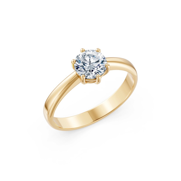 Cara пръстен с диамант 1.00 ct GIA сертификат – ЗЛАТНО БИЖУ 14К K101-10151Y(6.5)/14K
