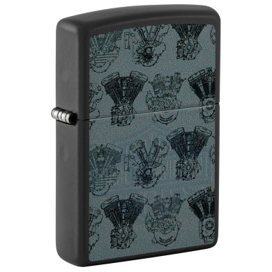 Запалка Zippo - Harley-Davidson® Design Black Light Logo