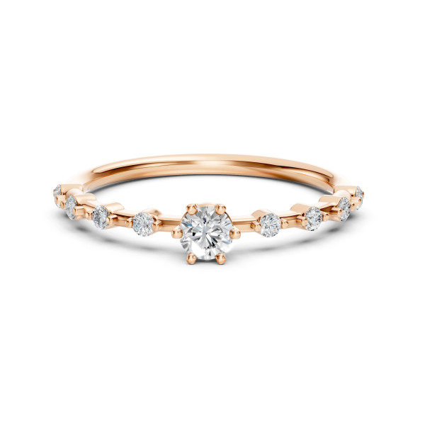 Cara пръстен с диаманти 0.20+0.16 ct – ЗЛАТНО БИЖУ 14К K101-10144R(3.7)/14K