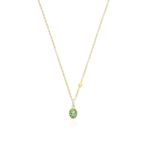 Nanis Boules Small висулка цаворит, диаманти PS28-609