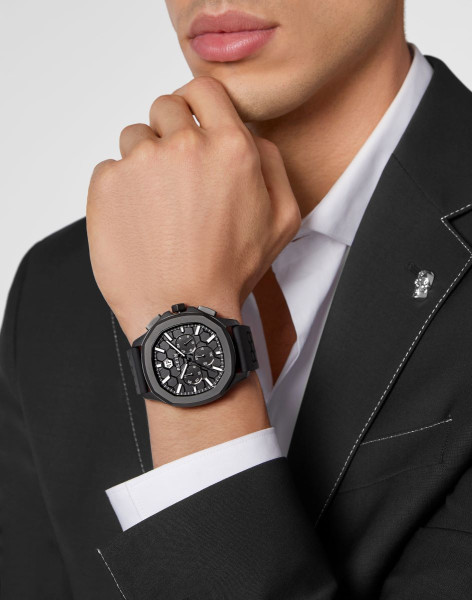 Philipp Plein PWSAA0823 мъжки хронограф черен

