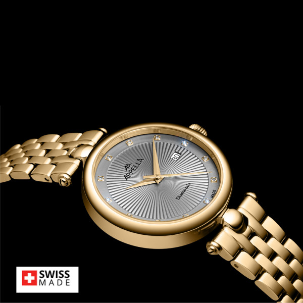 Appella L50002.1147DQ дамски часовник с диаманти ClassicWatches.bg