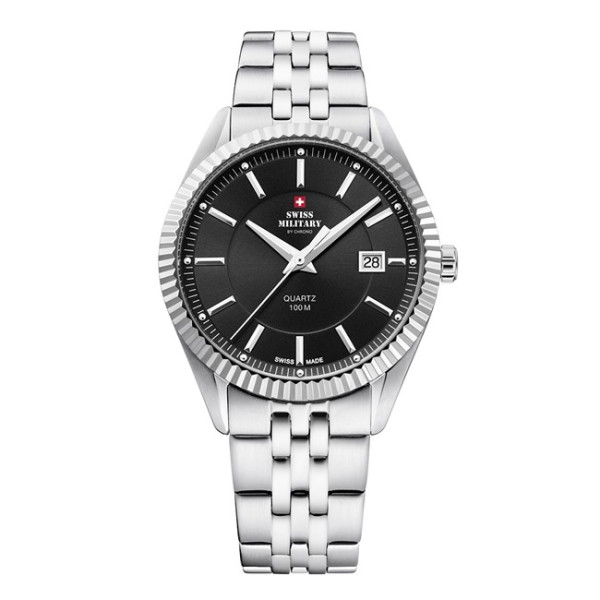 SWISS MILITARY by CHRONO SM34065.02 мъжки часовник с черен циферблат – classicwatches.bg