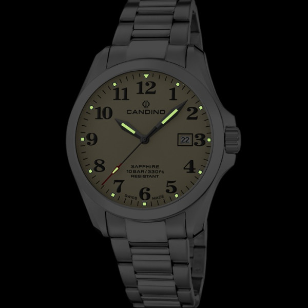 Candino C4785/1 мъжки часовник Field с бежов циферблат – classicwatches.bg