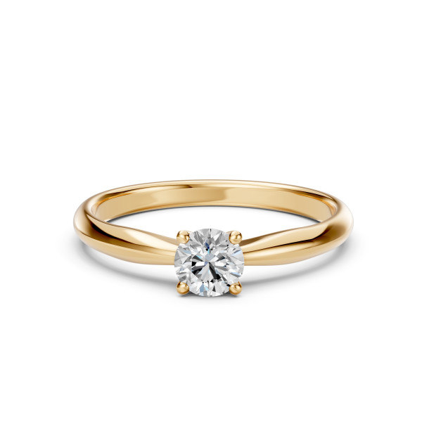 дамски солитер пръстен cara 0.5 карата gia диамант жълто злато луксозно бижу classicwatches.bg
